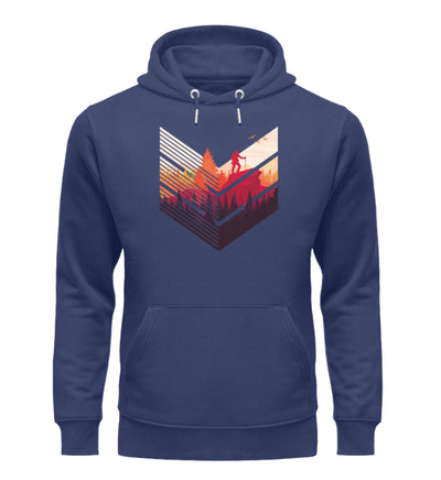 Wanderführer - Unisex Premium Organic Hoodie Navyblau