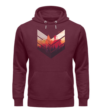 Wanderführer - Unisex Premium Organic Hoodie Weinrot