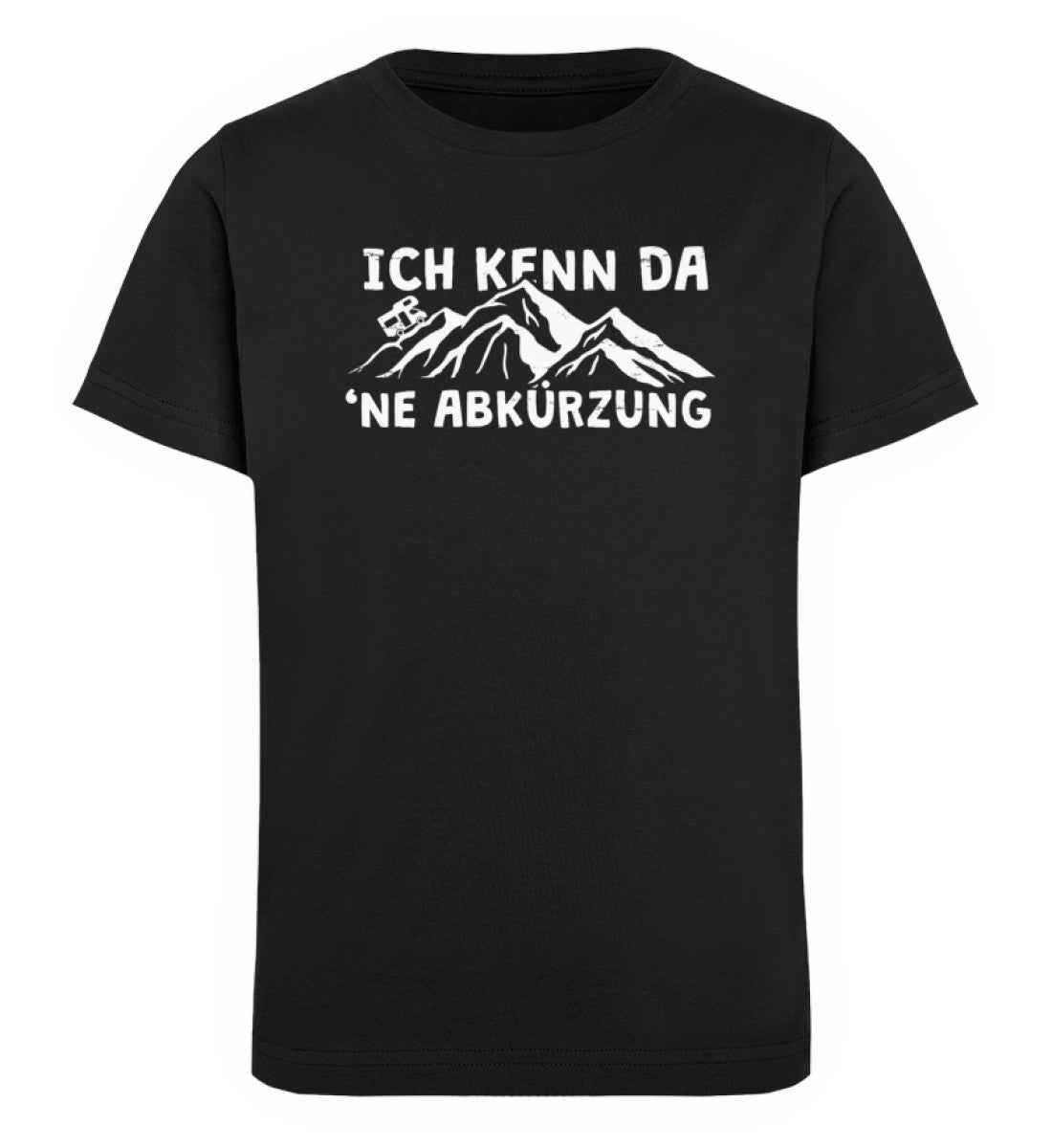 Ich kenn da ne Abkürzung-Wohnmobil- Kinder Premium Organic T-Shirt camping Schwarz