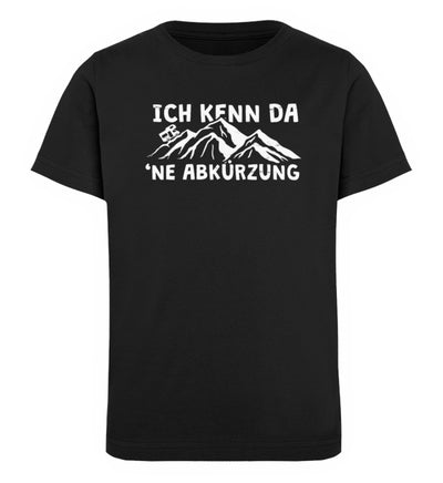 Ich kenn da ne Abkürzung-Wohnmobil- Kinder Premium Organic T-Shirt camping Schwarz