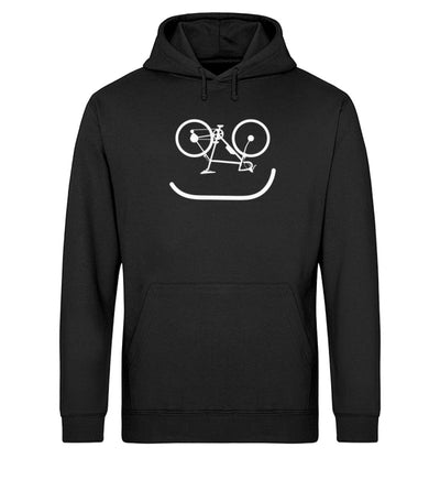 Fahrrad Emoji - Unisex Organic Hoodie fahrrad Schwarz