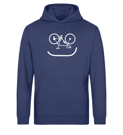 Fahrrad Emoji - Unisex Organic Hoodie fahrrad Navyblau