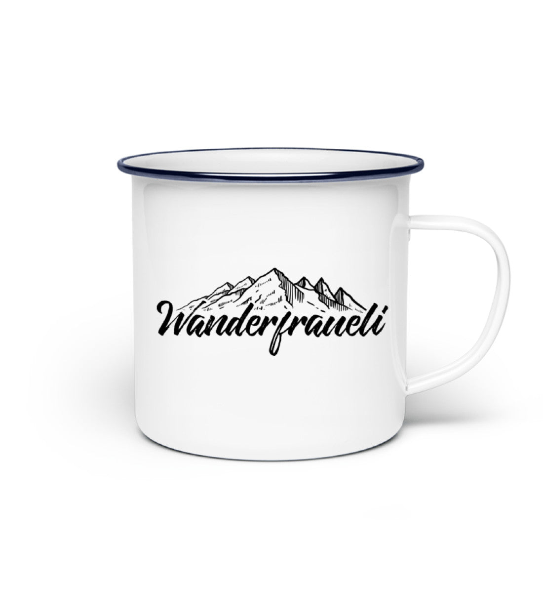 Wanderfraueli - Emaille Tasse wandern