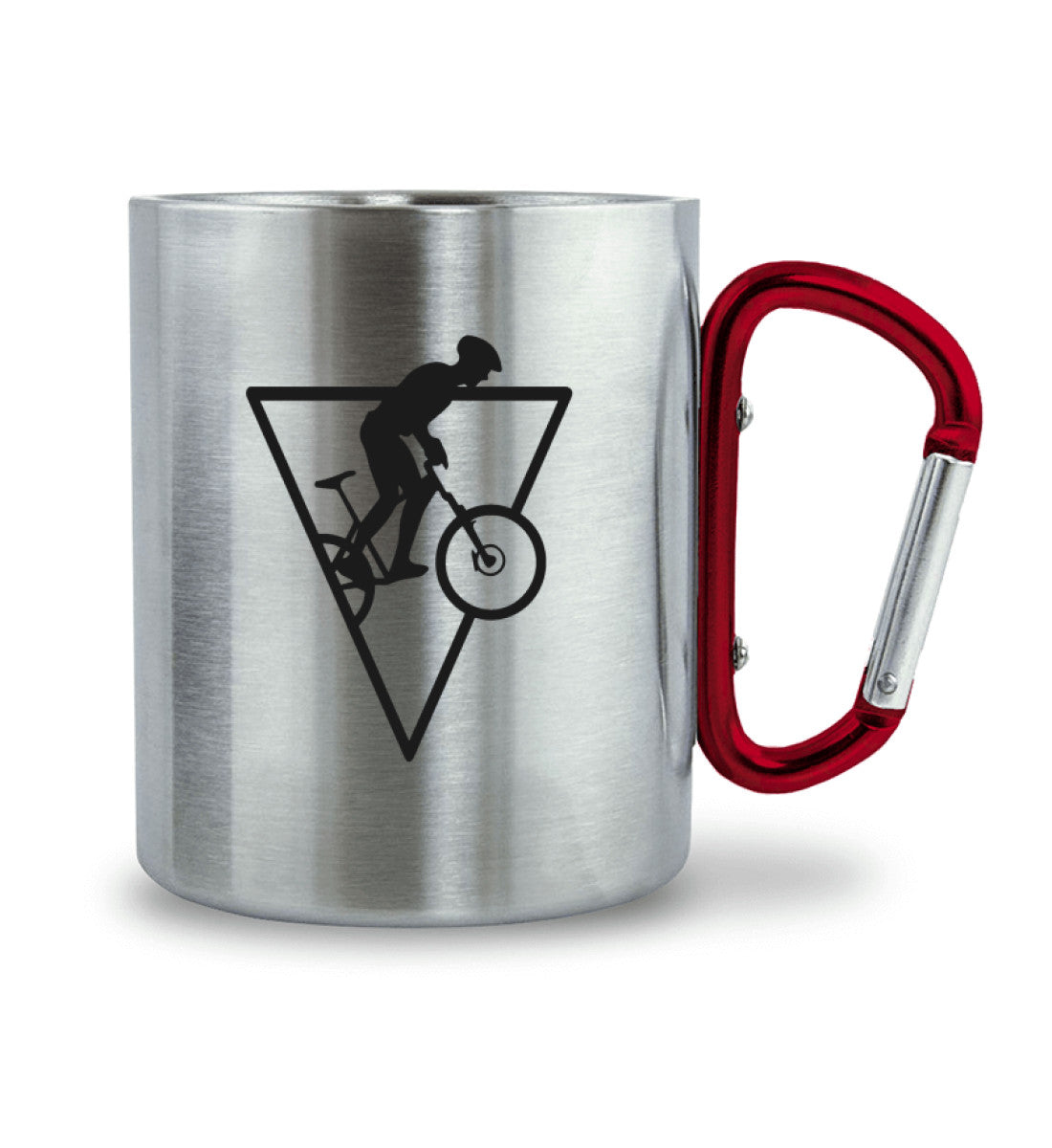 Radfahrer Geometrisch - Karabiner Tasse fahrrad 330ml