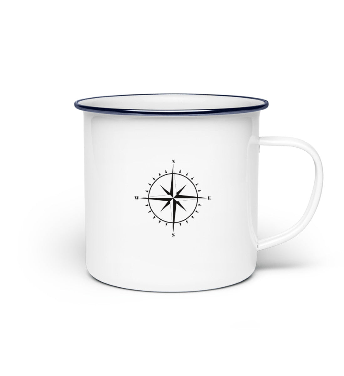 Worldtraveler - Emaille Tasse camping wandern Default Title