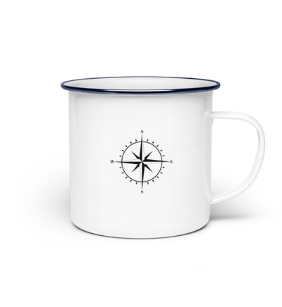 Worldtraveler - Emaille Tasse camping wandern Default Title