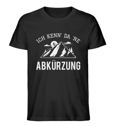 Ich kenn da ne Abkürzung - Herren Premium Organic T-Shirt mountainbike Schwarz