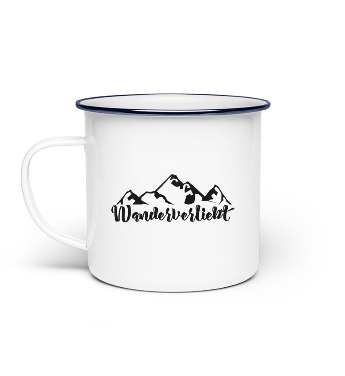 Wanderverliebt - Emaille Tasse wandern