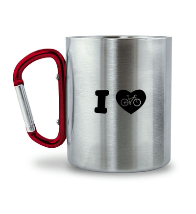 I Love Fahrrad - Karabiner Tasse fahrrad mountainbike