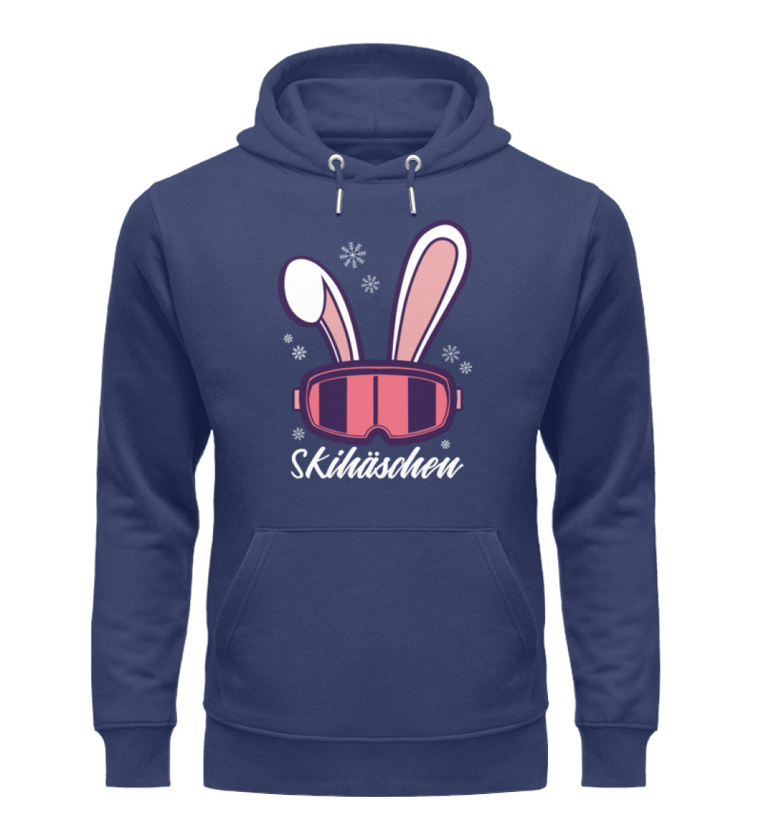 Skihäschen - Unisex Premium Organic Hoodie Navyblau