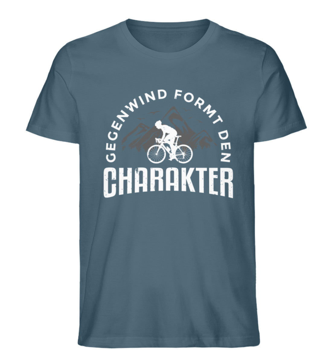 Gegenwind formt den Charakter - Herren Premium Organic T-Shirt fahrrad mountainbike Stargazer