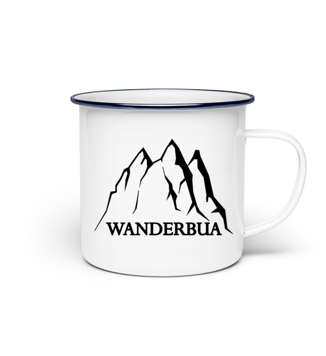 Wanderbua - Emaille Tasse wandern