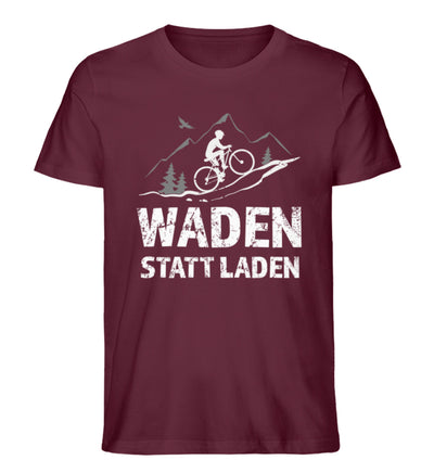 Waden statt laden - Herren Premium Organic T-Shirt Weinrot