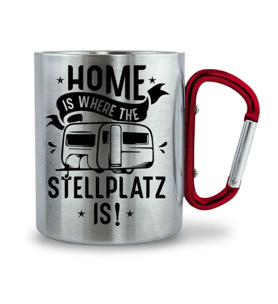 Home is where the Stellplatz is - Karabiner Tasse camping 330ml