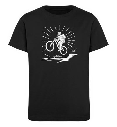 Mountainbiken - Kinder Premium Organic T-Shirt mountainbike Schwarz