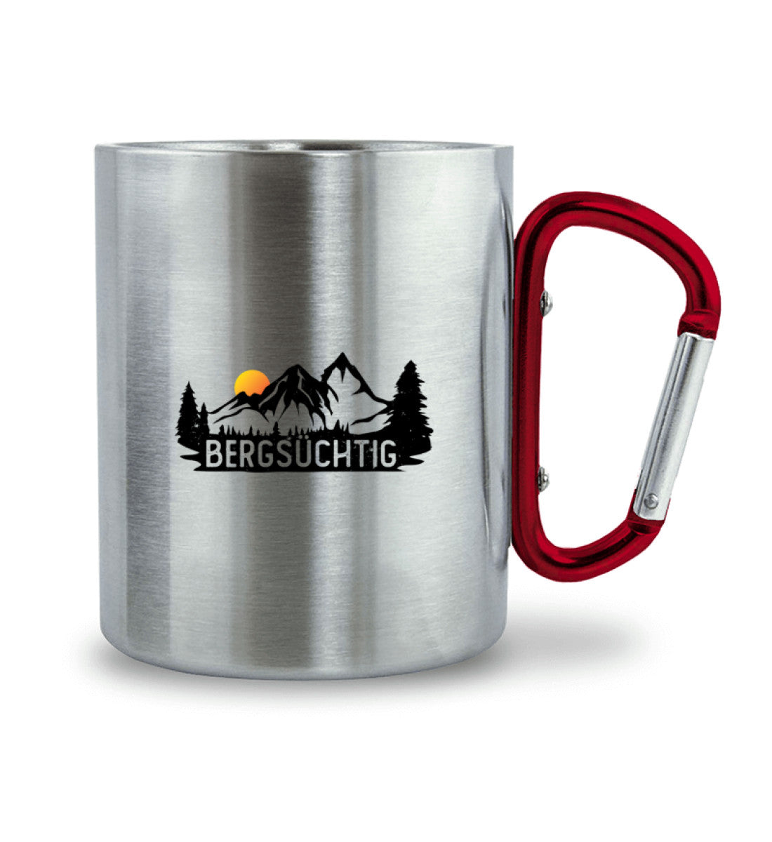 Bergsüchtig - Karabiner Tasse berge wandern 330ml