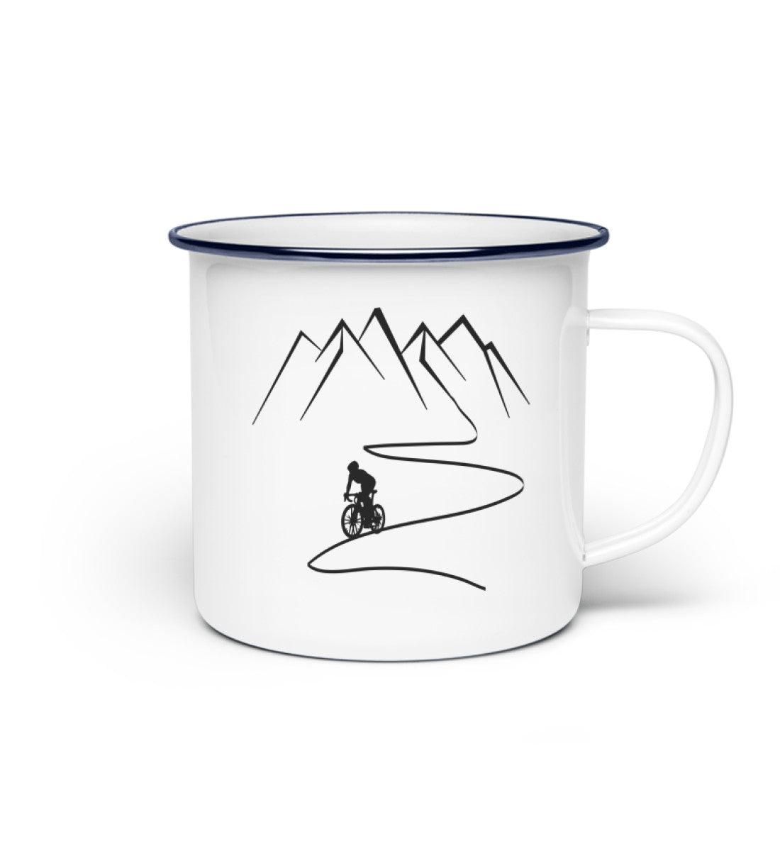 Mountainbiken und Berge - Emaille Tasse mountainbike Default Title