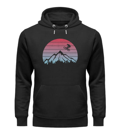 Mountainbiken Vintage - Unisex Premium Organic Hoodie mountainbike Schwarz