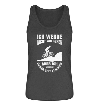 Nicht aufgeben, aber fluchen - Mountainbike - Damen Organic Tanktop mountainbike Grau (meliert)