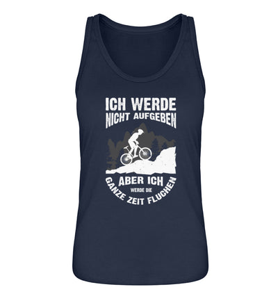 Nicht aufgeben, aber fluchen - Mountainbike - Damen Organic Tanktop mountainbike Navyblau