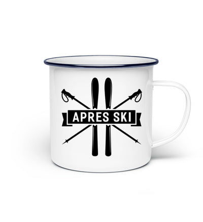 Apres Ski - Emaille Tasse ski