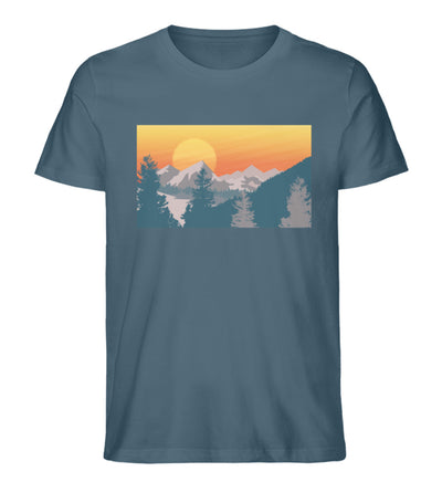 Berglandschaft und Sonne - Herren Premium Organic T-Shirt berge camping Stargazer