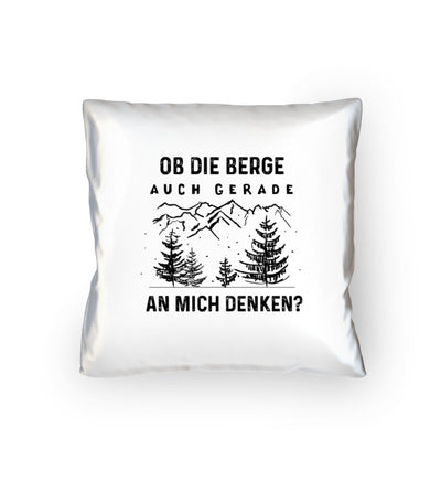 Ob die Berge auch gerade an mich denken - Kissen (40x40cm) berge mountainbike Default Title