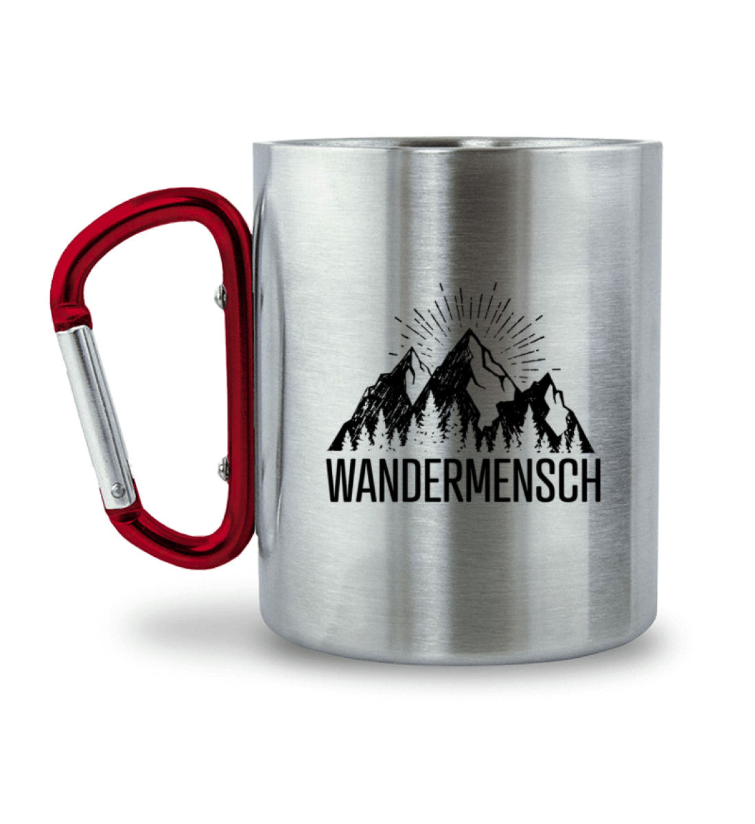 Der Wandermensch - Karabiner Tasse berge wandern