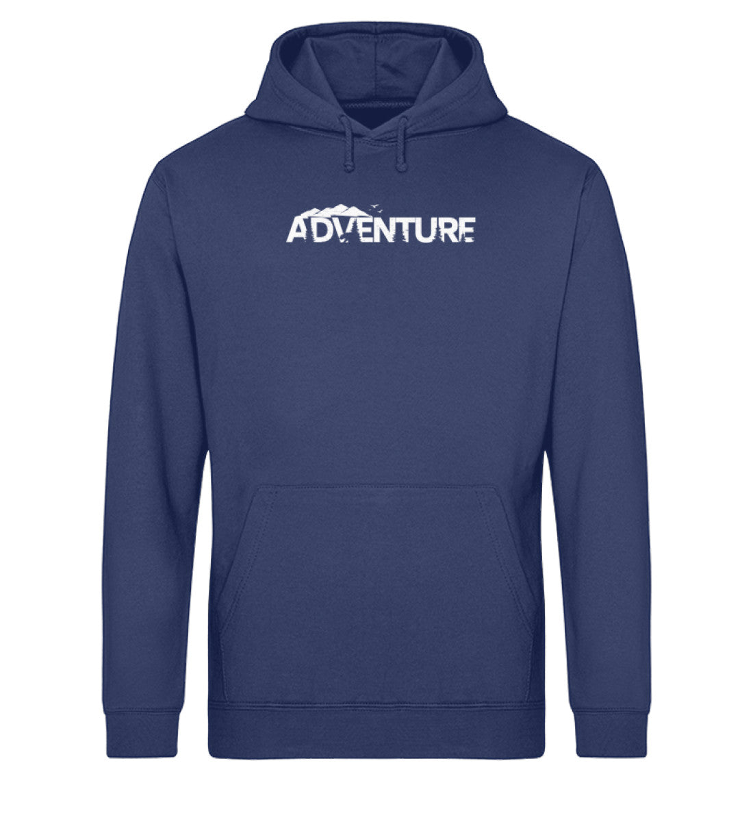 Adventure. - Unisex Organic Hoodie berge camping wandern Navyblau