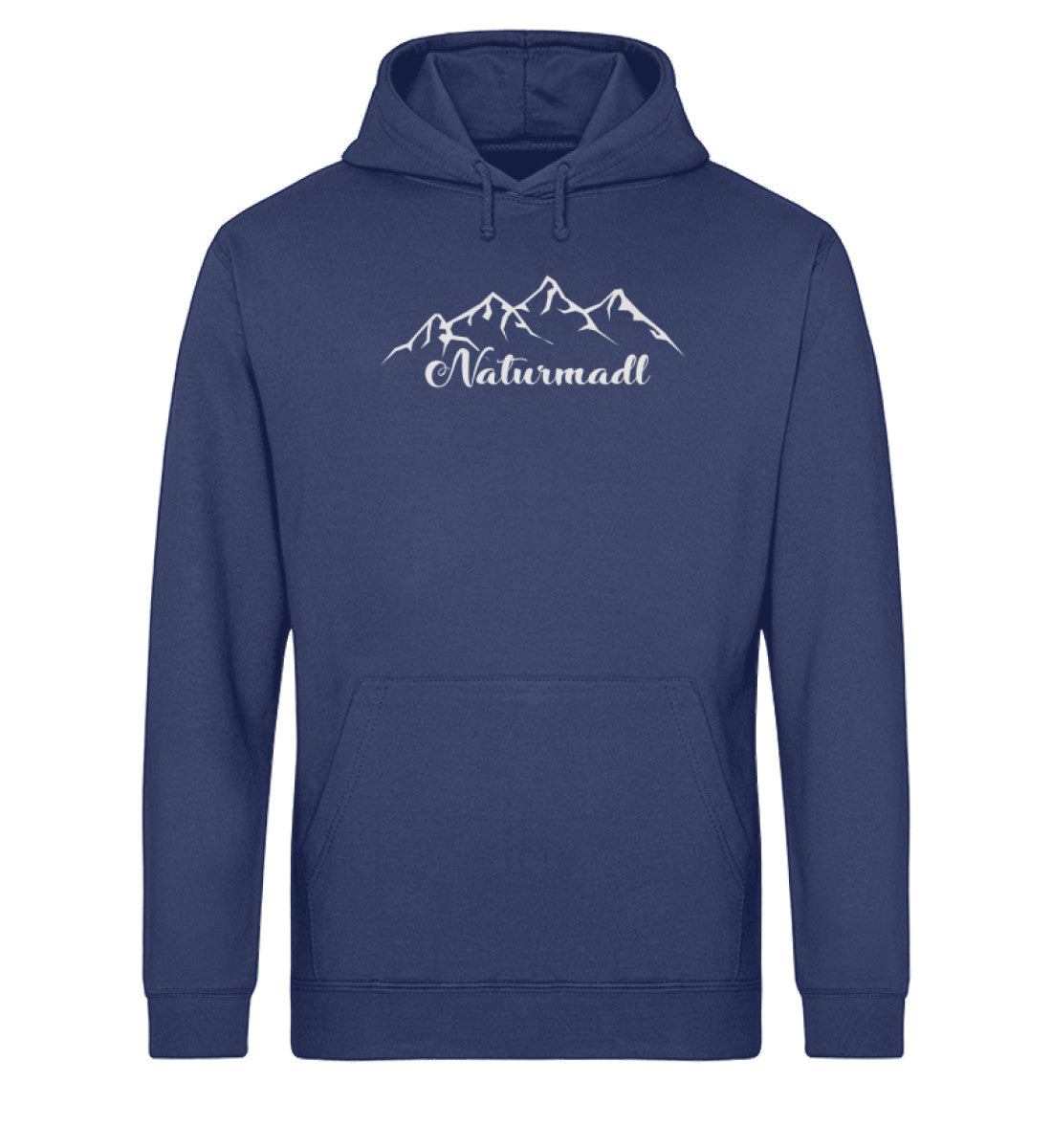 Naturmadl - Unisex Organic Hoodie camping wandern Navyblau