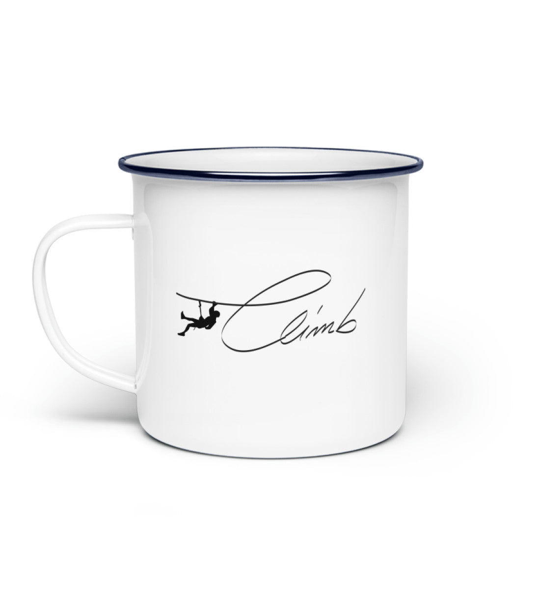 Climb - Emaille Tasse klettern