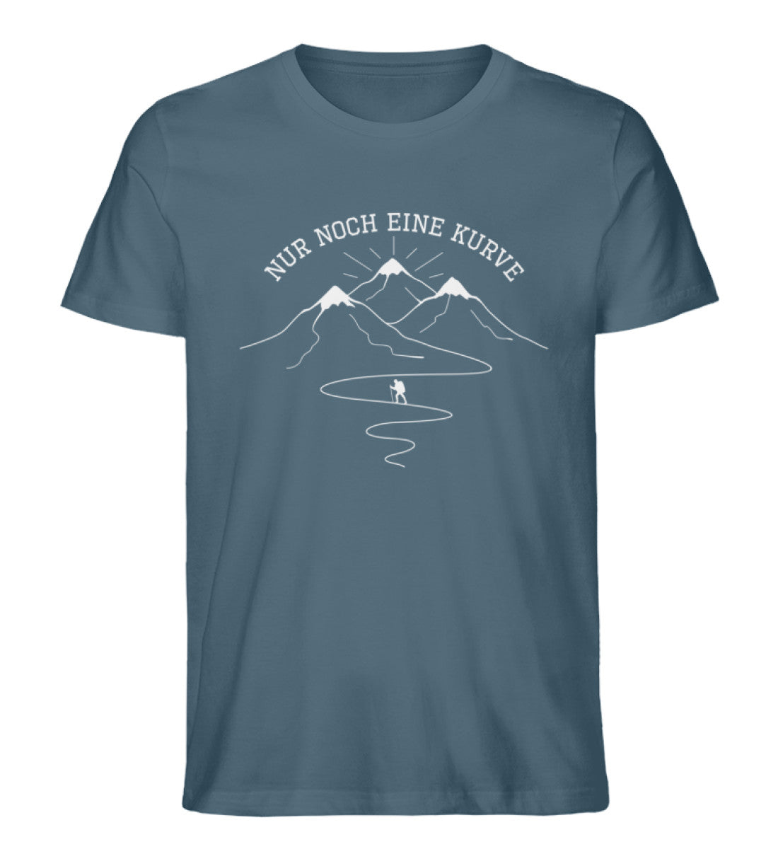 Nur noch eine Kurve - Herren Premium Organic T-Shirt berge wandern Stargazer