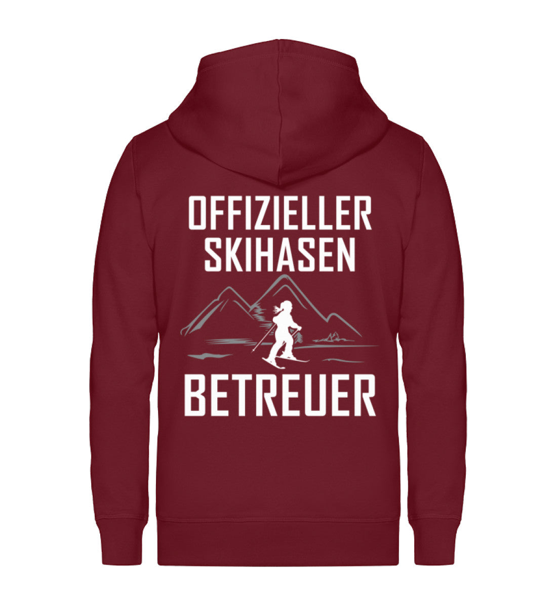 Skihasen Betreuer - Unisex Premium Organic Sweatjacke klettern ski Weinrot