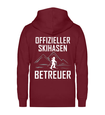 Skihasen Betreuer - Unisex Premium Organic Sweatjacke klettern ski Weinrot