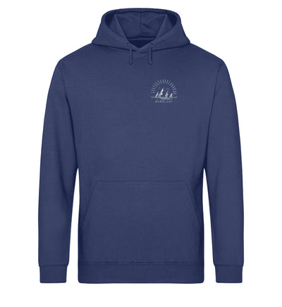 Logo - Unisex Organic Hoodie berge Navyblau