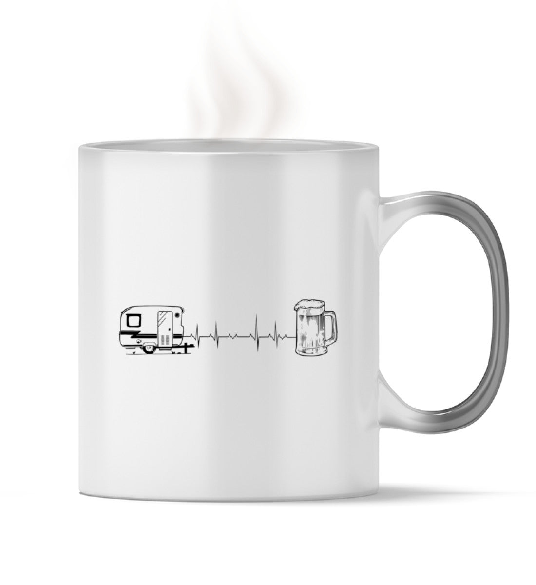 Herzschlag Camping und Bier - Zauber Tasse camping Default Title