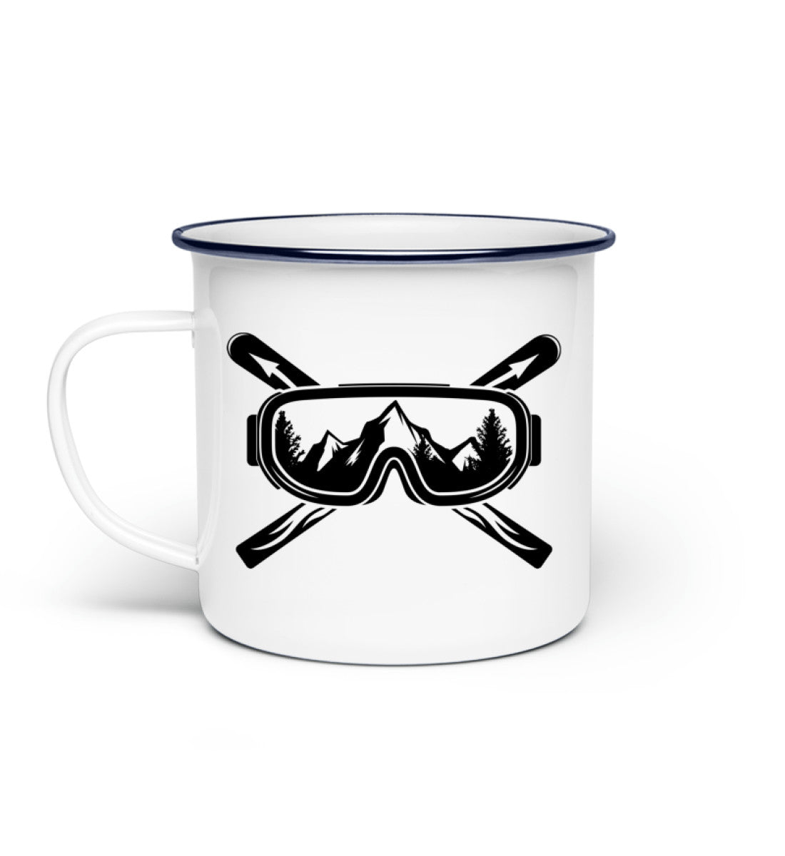 Mountain Skier - Emaille Tasse ski Default Title