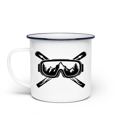 Mountain Skier - Emaille Tasse ski Default Title