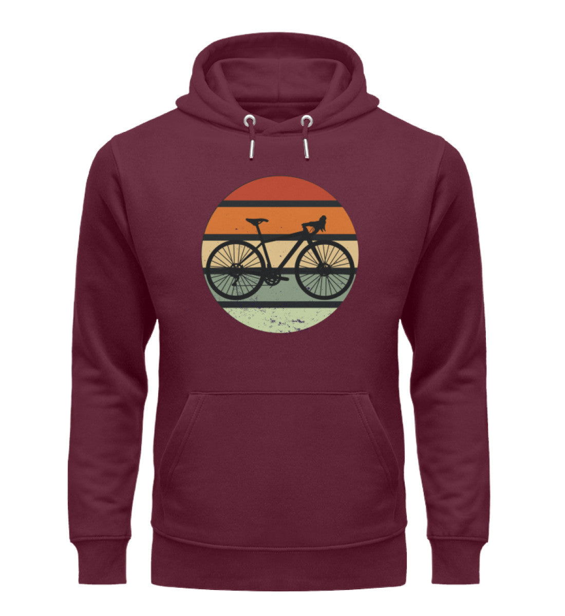 Fahrrad Vintage - Unisex Premium Organic Hoodie fahrrad Weinrot