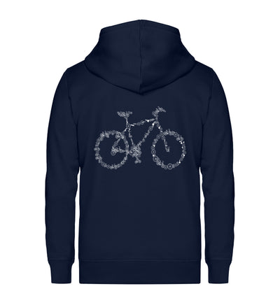 Fahrrad Kollektiv - Unisex Premium Organic Sweatjacke fahrrad mountainbike Navyblau