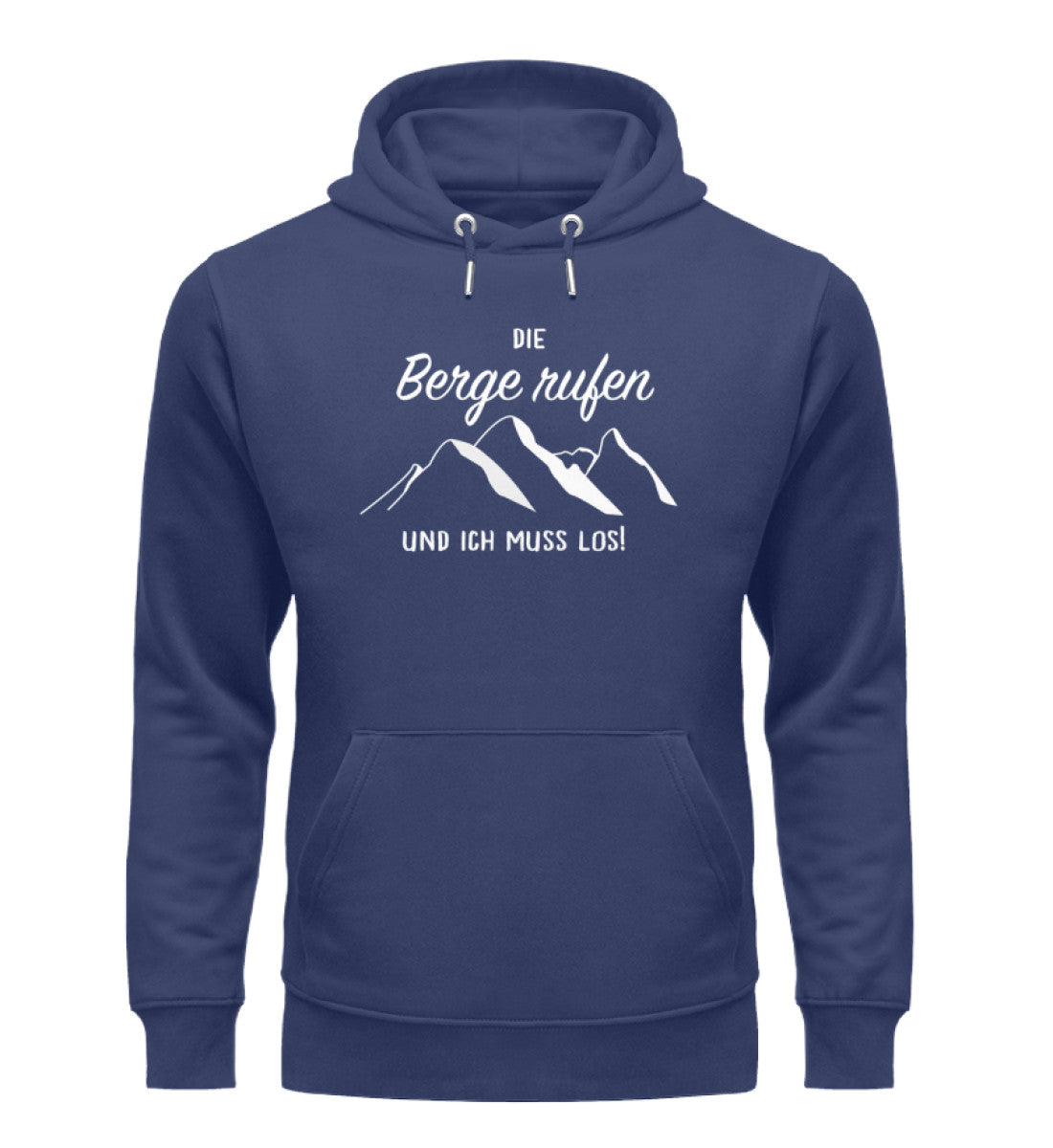 Die Berge rufen und ich muss los - Unisex Premium Organic Hoodie berge wandern Navyblau