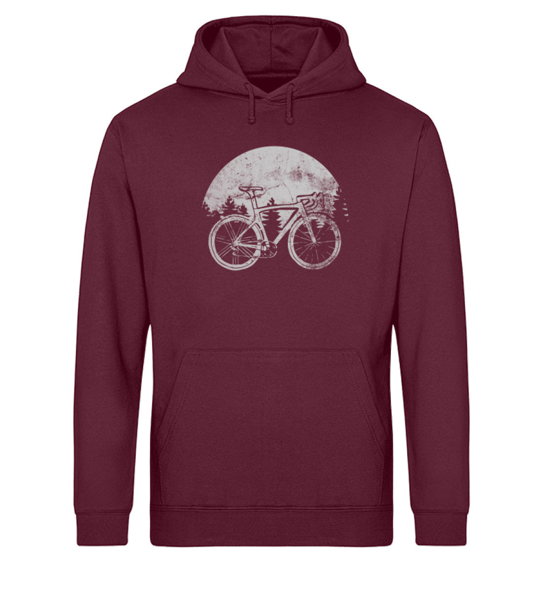 Fahrrad vintage - Unisex Organic Hoodie fahrrad Weinrot