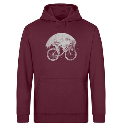 Fahrrad vintage - Unisex Organic Hoodie fahrrad Weinrot