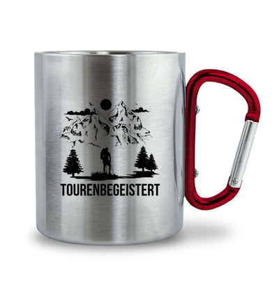 Tourenbegeisterung - Karabiner Tasse wandern 330ml