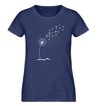 Ski Pusteblume - Damen Premium Organic T-Shirt ski Navyblau