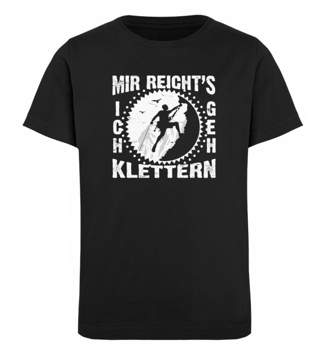 Mir reichts ich geh klettern - Kinder Premium Organic T-Shirt klettern Schwarz