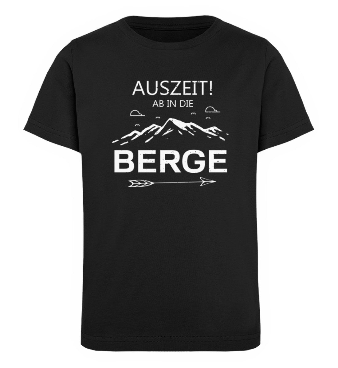 Auszeit ab in die Berge - Kinder Premium Organic T-Shirt Schwarz