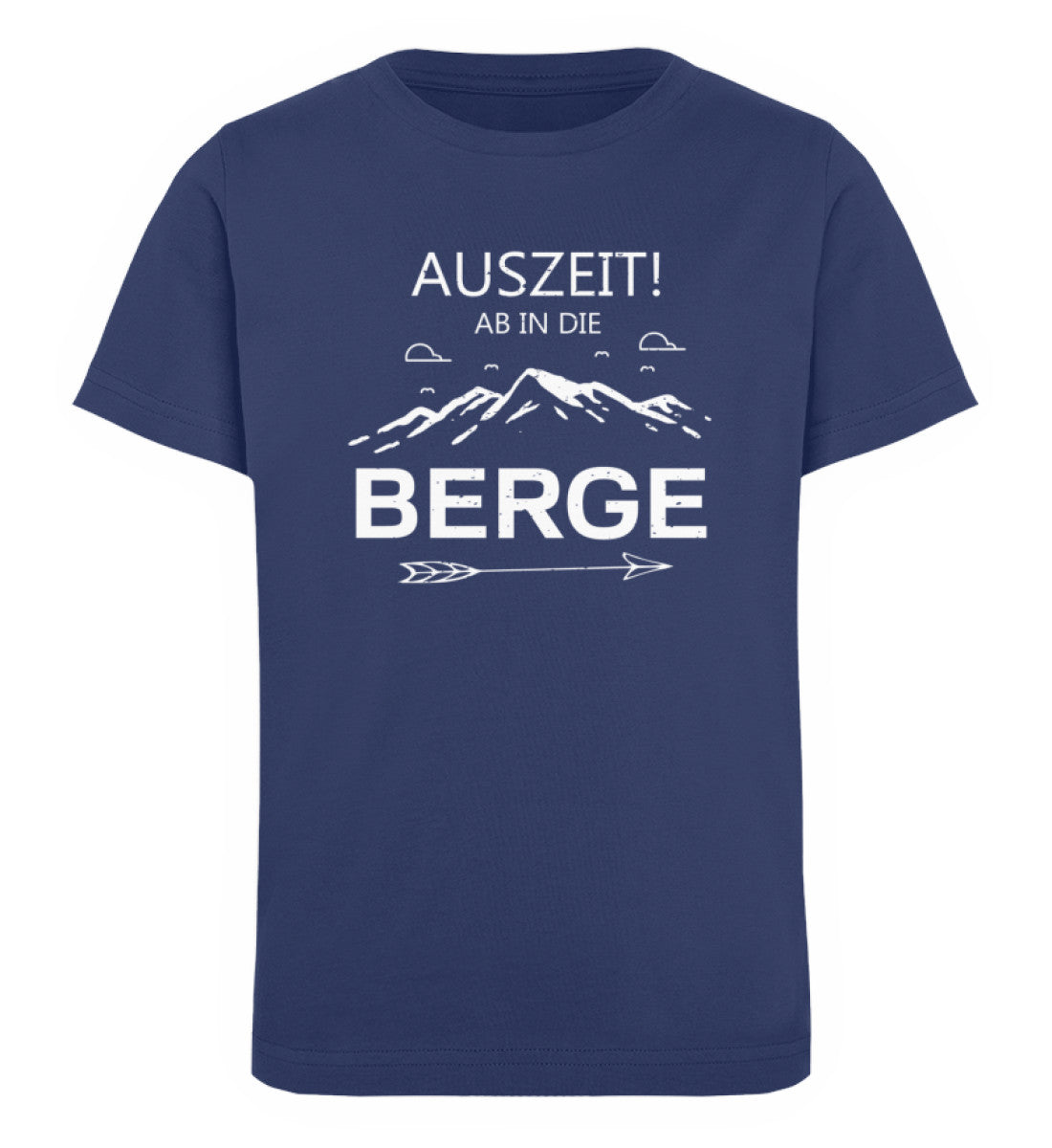 Auszeit ab in die Berge - Kinder Premium Organic T-Shirt Navyblau