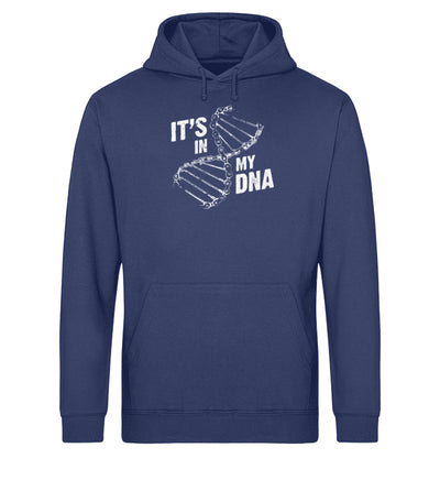 Its in my DNA - Unisex Organic Hoodie fahrrad mountainbike Navyblau