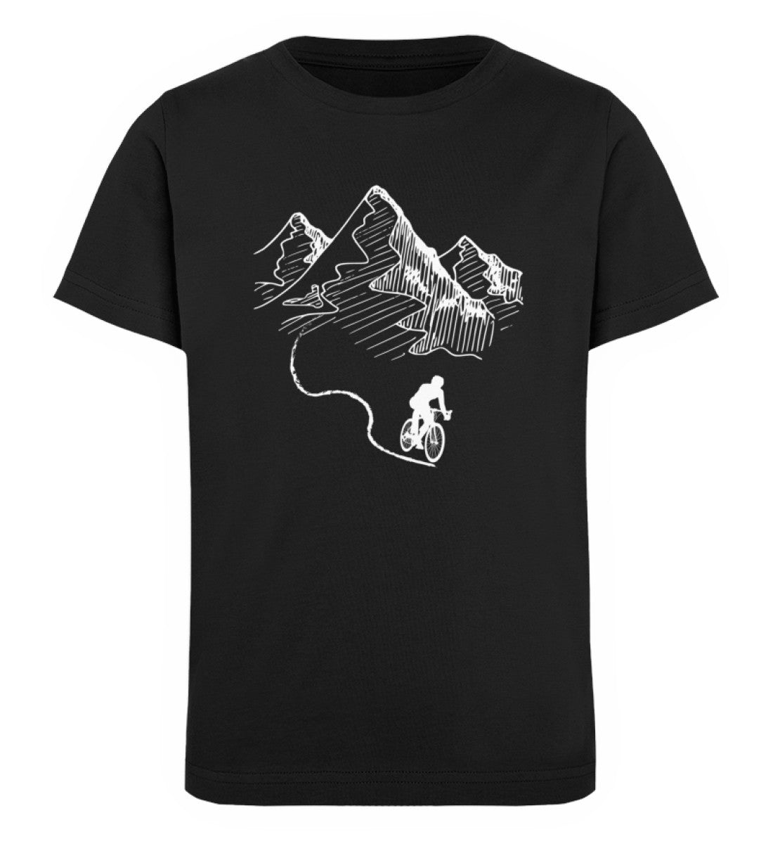 Bergbiker - Kinder Premium Organic T-Shirt mountainbike Schwarz